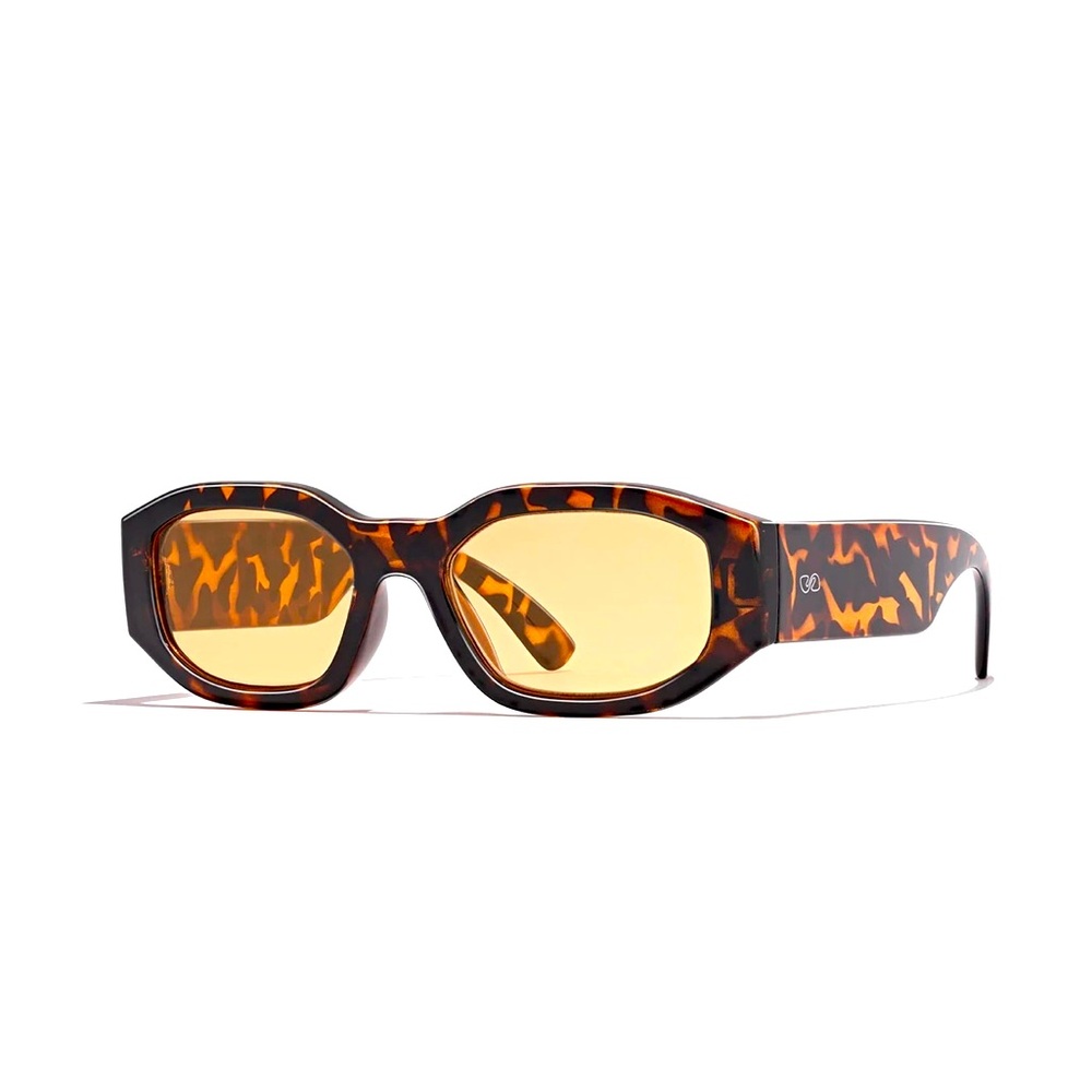 NEW SZADE Tortoise Unisex Shell Sunglasses with Yellow Lenses